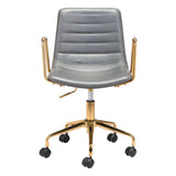 Eric Office Chair Gray Office Chairs LOOMLAN By Zuo Modern