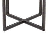 Erik Forged Iron Grey Square Side Table Side Tables LOOMLAN By Sarreid