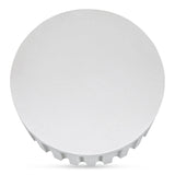 Eris White Concrete Outdoor Round Coffee Table Outdoor Coffee Tables LOOMLAN By Moe's Home