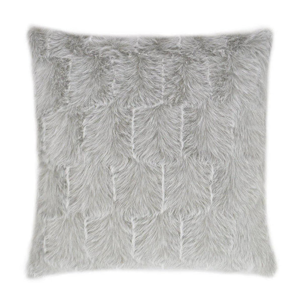 Ermelo Dove Grey Throw Pillow With Insert Throw Pillows LOOMLAN By D.V. Kap