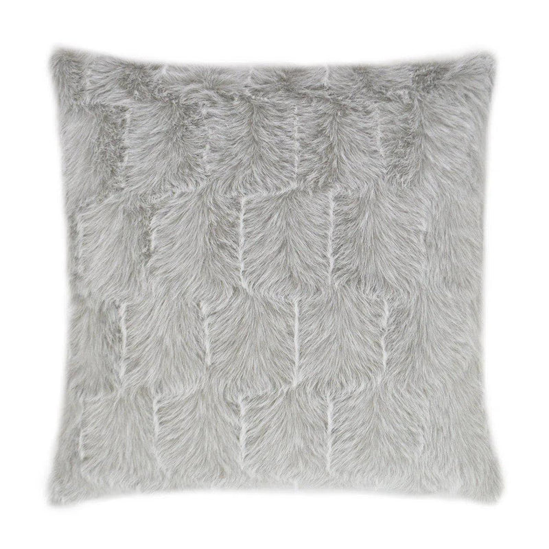 Ermelo Dove Grey Throw Pillow With Insert Throw Pillows LOOMLAN By D.V. Kap