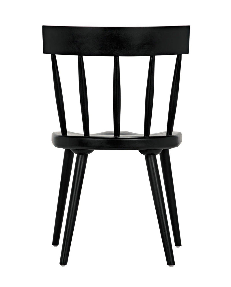 Esme Wood Black Armless Chair Club Chairs LOOMLAN By Noir