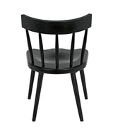 Esme Wood Black Armless Chair Club Chairs LOOMLAN By Noir