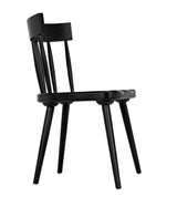 Esme Wood Black Armless Chair Club Chairs LOOMLAN By Noir