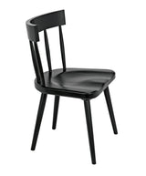 Esme Wood Black Armless Chair Club Chairs LOOMLAN By Noir