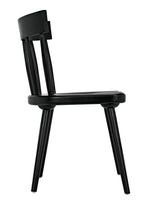 Esme Wood Black Armless Chair Club Chairs LOOMLAN By Noir