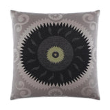 Essence Black Throw Pillow With Insert Throw Pillows LOOMLAN By D.V. Kap