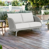 Essence Loveseat All Weather Wicker Furniture Lloyd Flanders Outdoor Sofas & Loveseats LOOMLAN By Lloyd Flanders