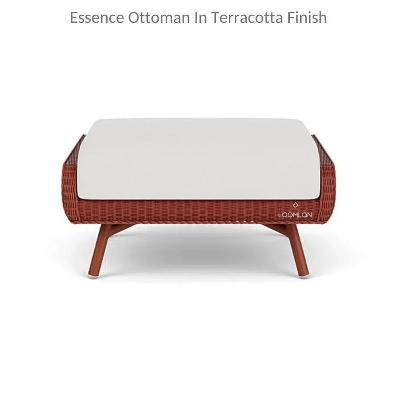 Essence Ottoman All Weather Wicker Furniture Lloyd Flanders Outdoor Ottomans LOOMLAN By Lloyd Flanders