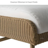 Essence Ottoman All Weather Wicker Furniture Lloyd Flanders Outdoor Ottomans LOOMLAN By Lloyd Flanders