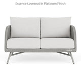 Essence Outdoor Wicker Loveseat and Chair Set with Tables Lloyd Flanders Outdoor Lounge Sets LOOMLAN By Lloyd Flanders