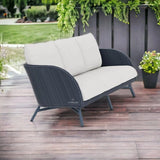 Essence Sofa All Weather Wicker Furniture Made in USA Lloyd Flanders Outdoor Sofas & Loveseats LOOMLAN By Lloyd Flanders