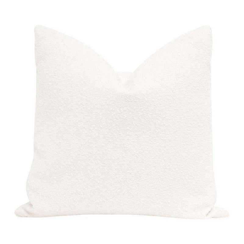 Essential White Performance Boucle Throw Pillow With Insert - Set of 2 Throw Pillows LOOMLAN By Essentials For Living