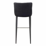 Etta Barstool Dark Grey Contemporary Bar Stools LOOMLAN By Moe's Home