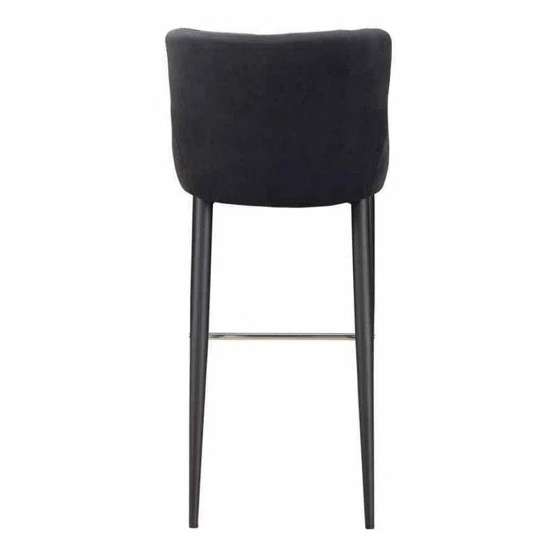 Etta Barstool Dark Grey Contemporary Bar Stools LOOMLAN By Moe's Home