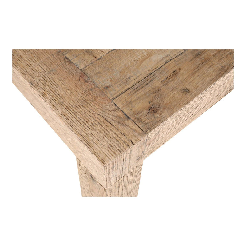 Evander Oak Reclaimed Wood End Table for Living Room Side Tables LOOMLAN By Moe's Home