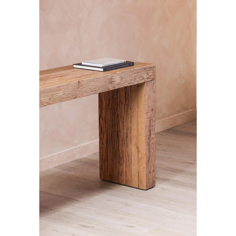 Evander Wood Brown Rectangular Console Table Console Tables LOOMLAN By Moe's Home