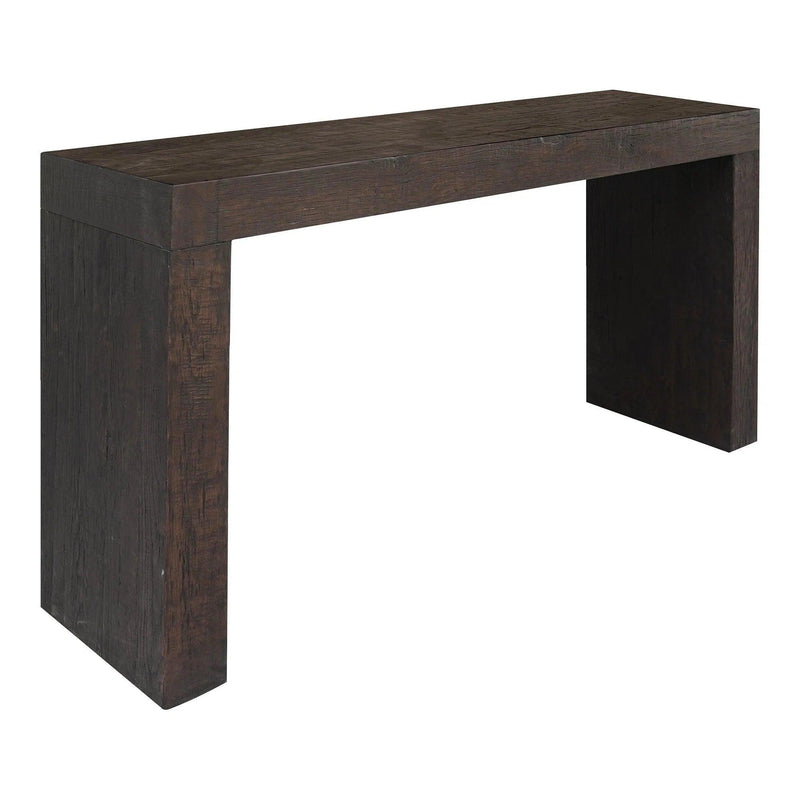 Evander Wood Brown Rectangular Console Table Console Tables LOOMLAN By Moe's Home