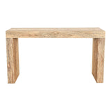 Evander Wood Brown Rectangular Console Table Console Tables LOOMLAN By Moe's Home