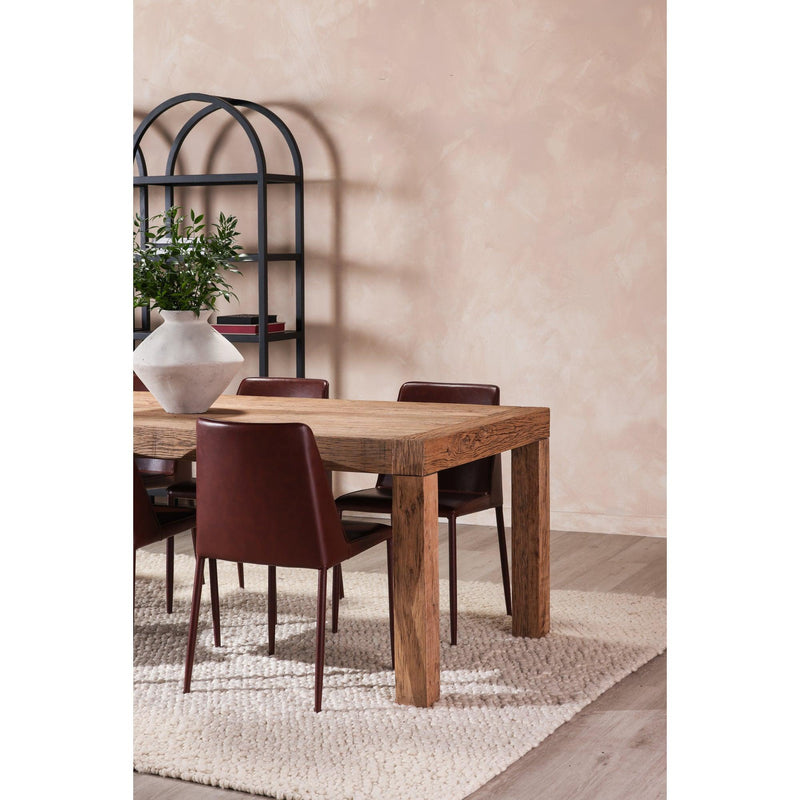 Evander Wood Brown Rectangular Dining Table Dining Tables LOOMLAN By Moe's Home