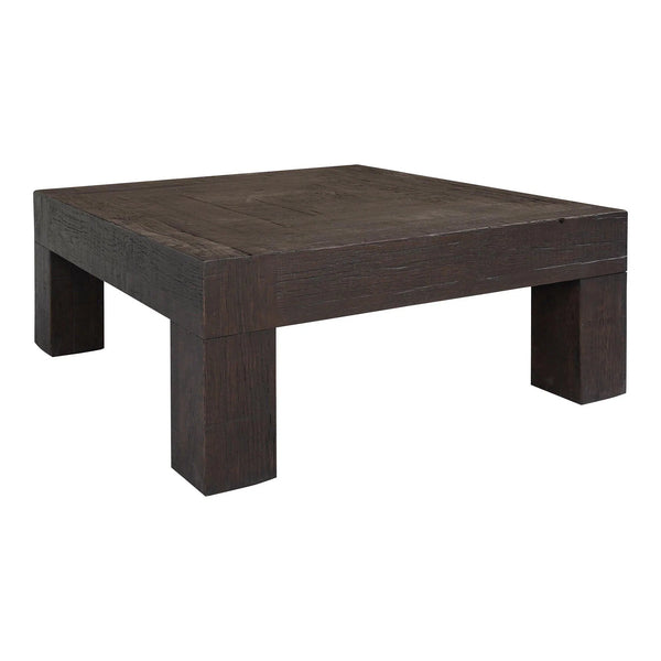 Evander Wood Brown Square Coffee Table Coffee Tables LOOMLAN By Moe's Home