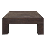 Evander Wood Brown Square Coffee Table Coffee Tables LOOMLAN By Moe's Home