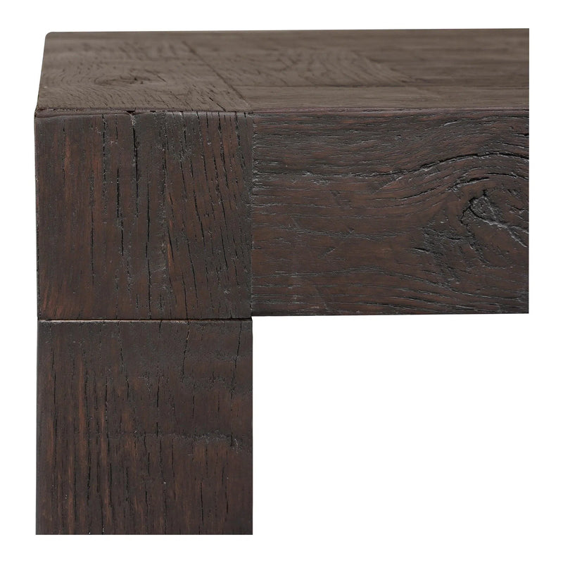 Evander Wood Brown Square Side Table Side Tables LOOMLAN By Moe's Home