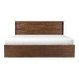 Everett Wood Dark Brown Bed Beds LOOMLAN By Moe's Home