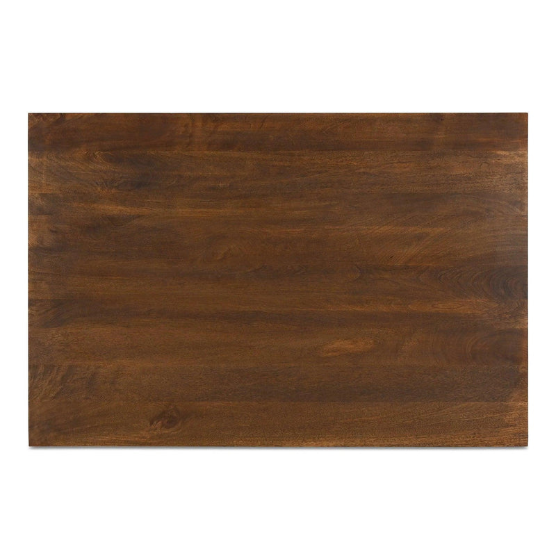 Everett Wood Dark Brown Rectangular Coffee Table Coffee Tables LOOMLAN By Moe's Home