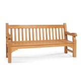 Exbury 3-Person Teak Outdoor Bench Outdoor Benches LOOMLAN By HiTeak