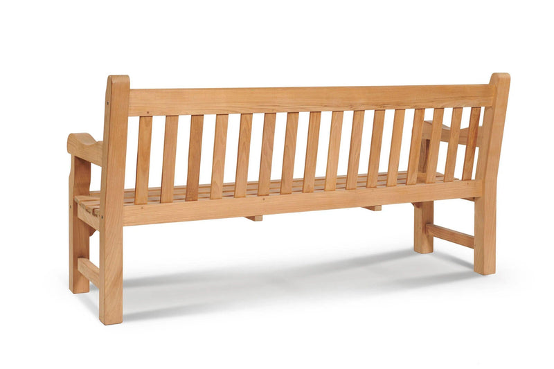 Exbury 3-Person Teak Outdoor Bench Outdoor Benches LOOMLAN By HiTeak