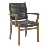 Explorer Oceans Dining Armchair Set of Two - Mixed Grey Outdoor Dining Chairs Outdoor Dining Chairs LOOMLAN By Seasonal Living