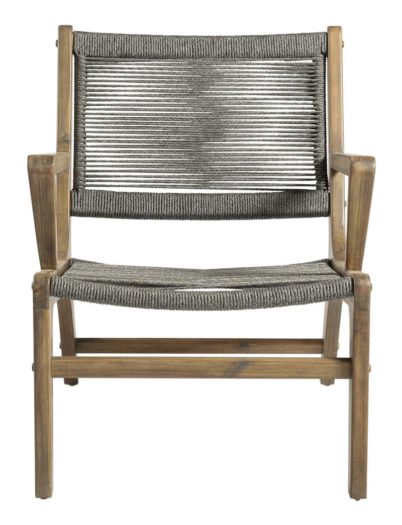 Explorer Oceans Lounge Chair - Mixed Grey Outdoor Lounge Chair Outdoor Lounge Chairs LOOMLAN By Seasonal Living