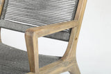 Explorer Oceans Lounge Chair - Mixed Grey Outdoor Lounge Chair Outdoor Lounge Chairs LOOMLAN By Seasonal Living