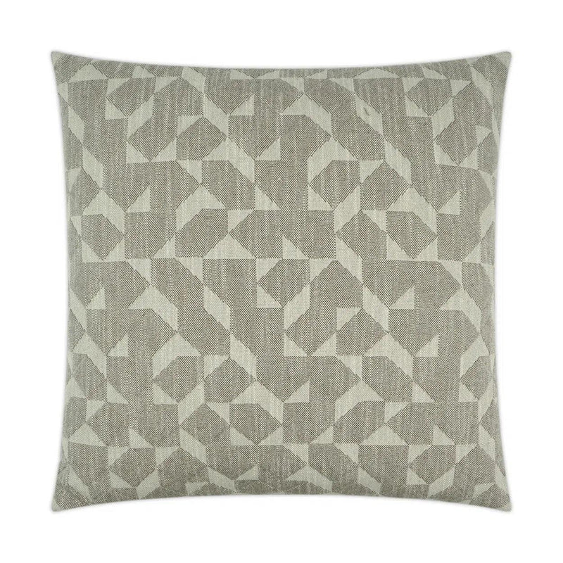 Explorer Taupe Throw Pillow With Insert Throw Pillows LOOMLAN By D.V. Kap