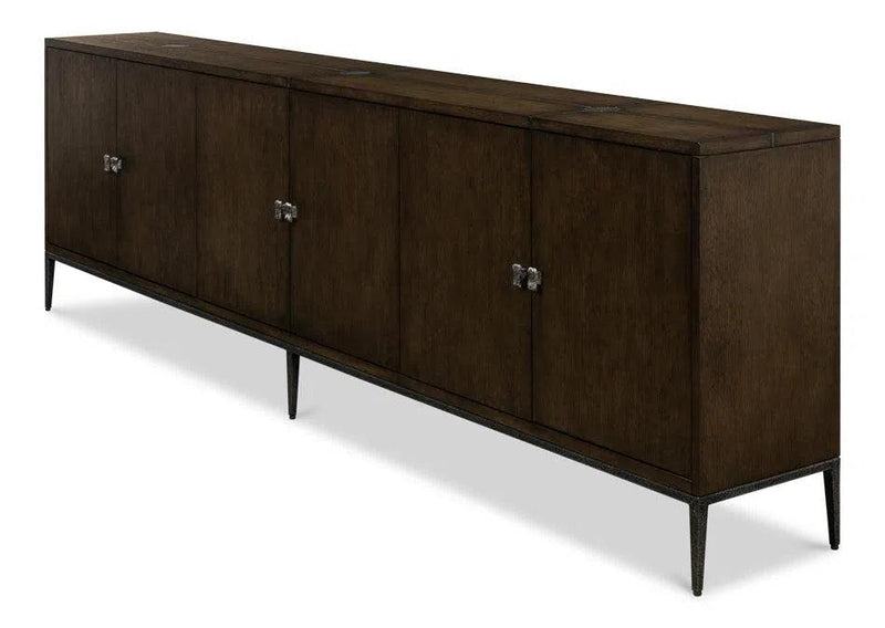 Extra Long Sideboard Buffet Barton Cabinet Artisan Grey Sideboards LOOMLAN By Sarreid