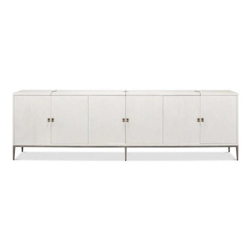 Extra Long Sideboard Buffet Barton Cabinet Working White Sideboards LOOMLAN By Sarreid