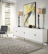 Extra Long Sideboard Buffet Barton Cabinet Working White Sideboards LOOMLAN By Sarreid