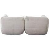 Ezra 2PC Modular Sofa in Cream Fabric Modular Sofas LOOMLAN By Diamond Sofa