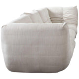 Ezra 3PC Modular Sofa in Cream Fabric Modular Sofas LOOMLAN By Diamond Sofa