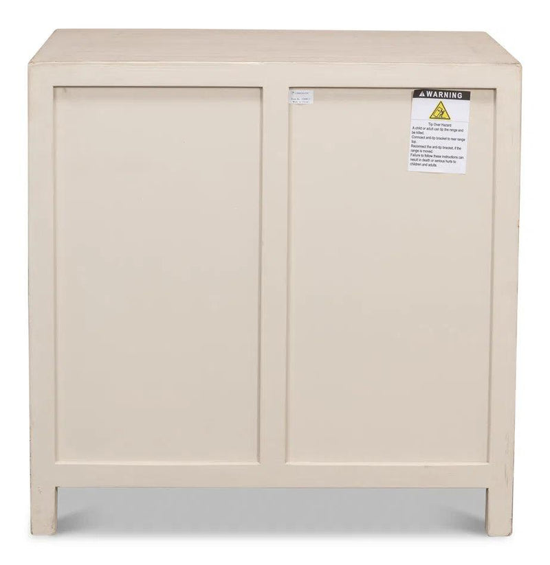 Ezra Three Drawer Commode Stone Grey Dressers LOOMLAN By Sarreid