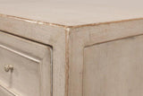 Ezra Three Drawer Commode Stone Grey Dressers LOOMLAN By Sarreid