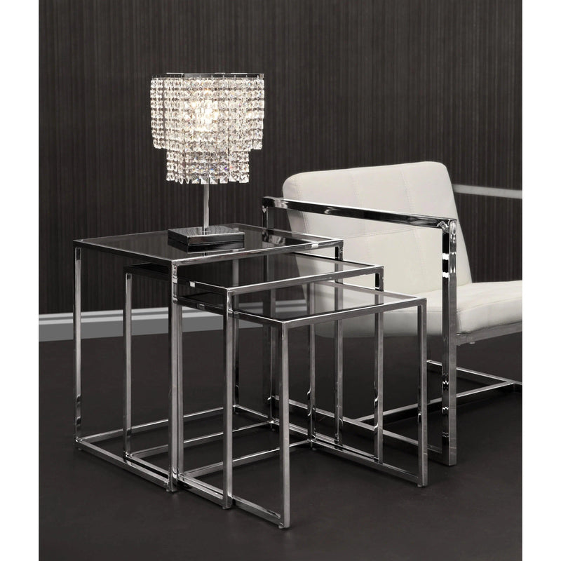 Falling Stars Table Lamp Chrome Table Lamps LOOMLAN By Zuo Modern