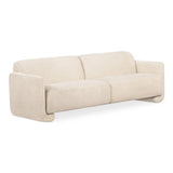 Fallon Polyester and Solid Pine Ivory Sofa Sofas & Loveseats LOOMLAN By Moe's Home