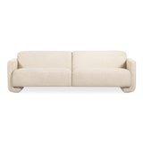 Fallon Polyester and Solid Pine Ivory Sofa Sofas & Loveseats LOOMLAN By Moe's Home