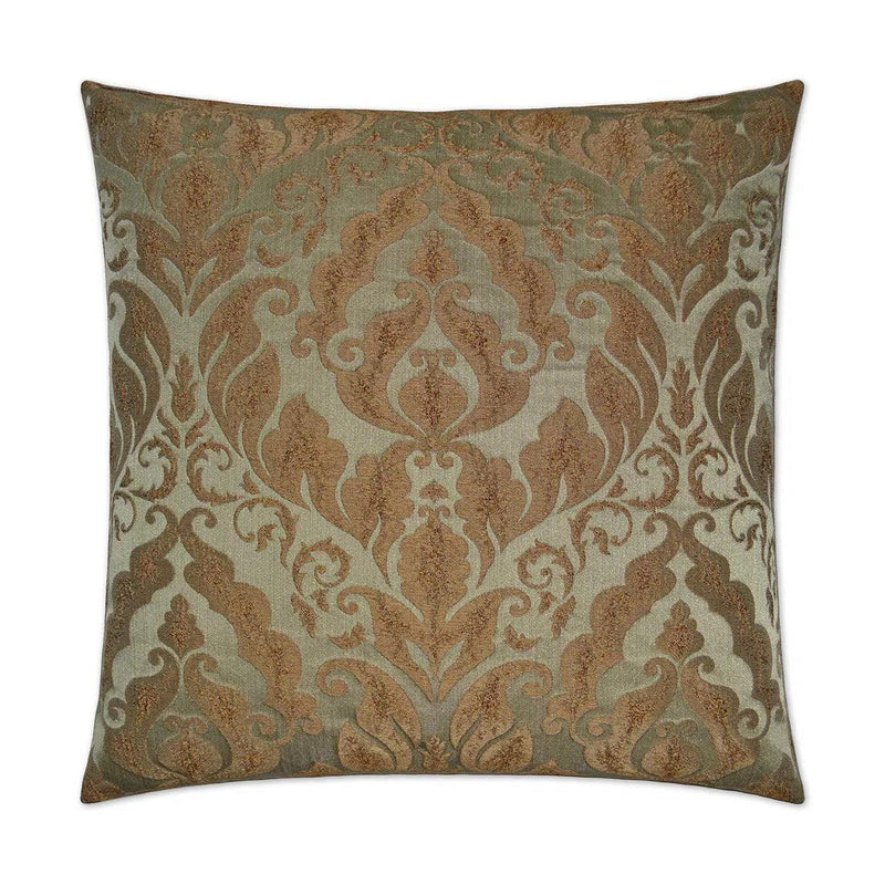 Fantasia Brown Throw Pillow With Insert Throw Pillows LOOMLAN By D.V. Kap