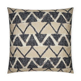 Farahan Night Chevron Black Tan Taupe Large Throw Pillow With Insert Throw Pillows LOOMLAN By D.V. Kap