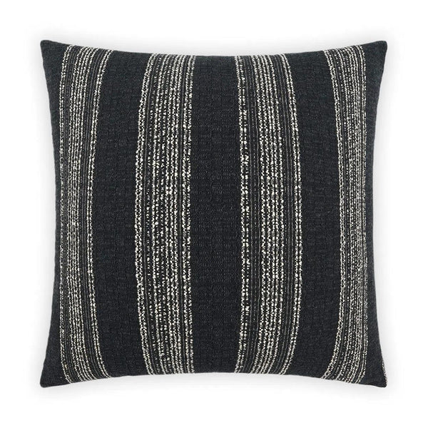 Farkle Black Global Black Large Throw Pillow With Insert Throw Pillows LOOMLAN By D.V. Kap