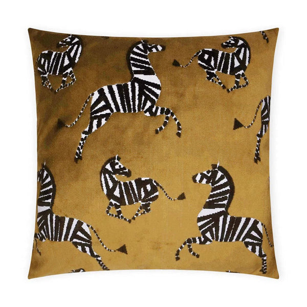 Farlowe Topaz Animal Novelty Yellow Large Throw Pillow With Insert Throw Pillows LOOMLAN By D.V. Kap