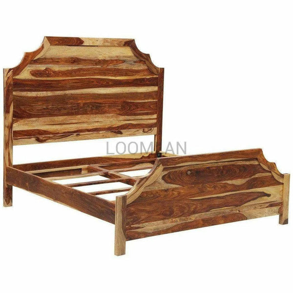 Farmhouse Panel Bed with Headboard and Footboard Beds LOOMLAN By LOOMLAN